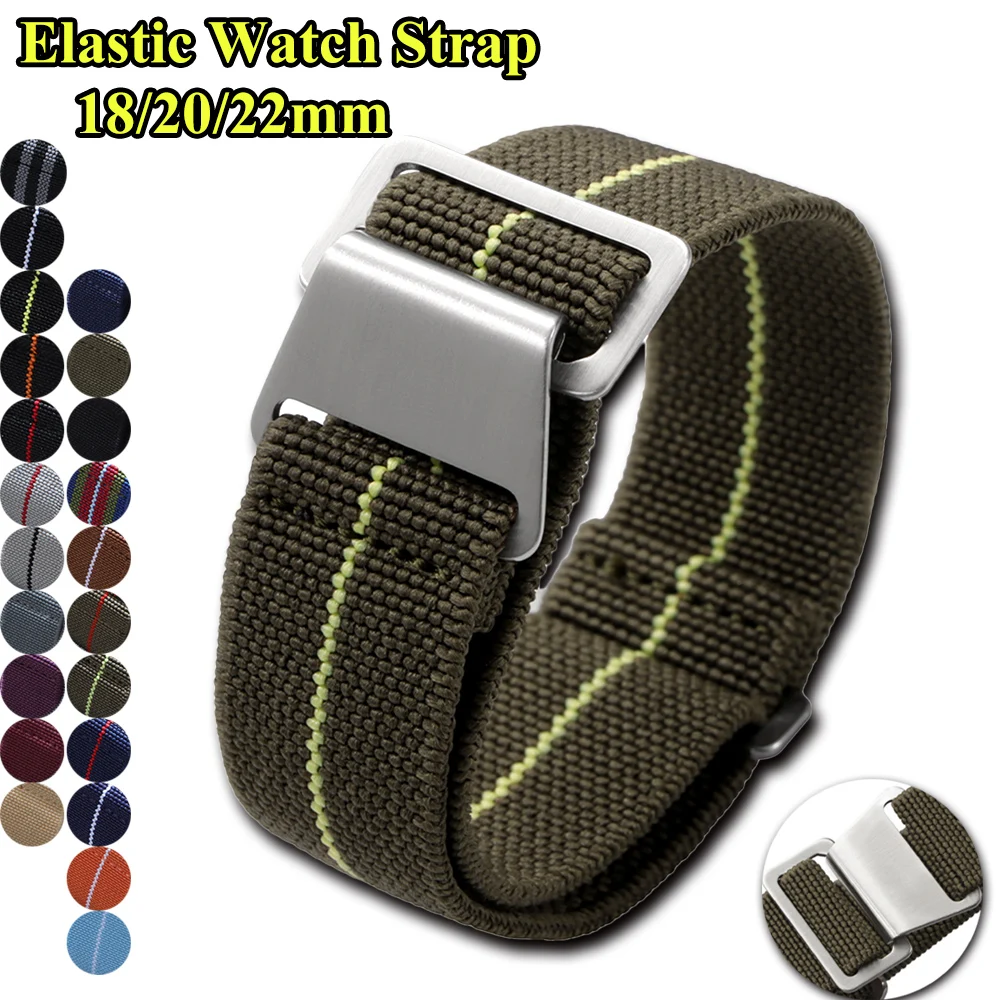 Suede Strap Watch - Elastik saat kayışı 18mm 20mm 22mm
