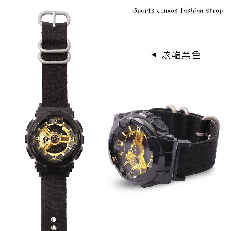 Casio Watch G-Shock Dw-5600 - 16mm Pamuklu Kanvas Naylon Yedek Saat