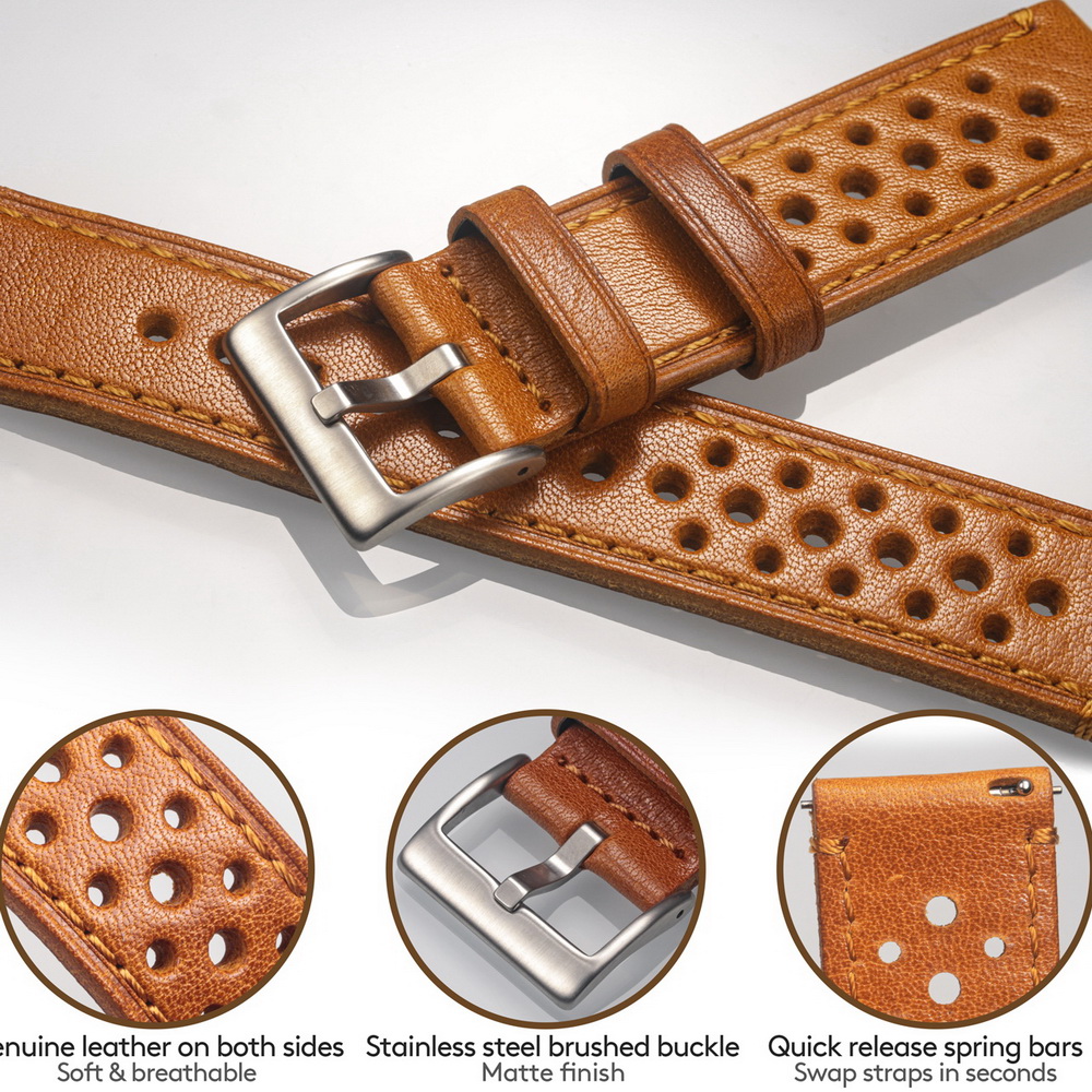 Hemsut Dana Derisi saat kayışı - Leather Strap Quick Release incelemesi ve fiyatı