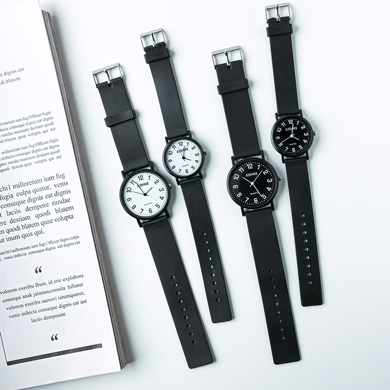 Basit Siyah İzle Kuvars Saatle - Silicone Band Women incelemesi ve fiyatı